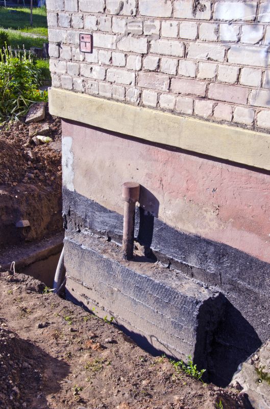 Foundation Repair Worksite